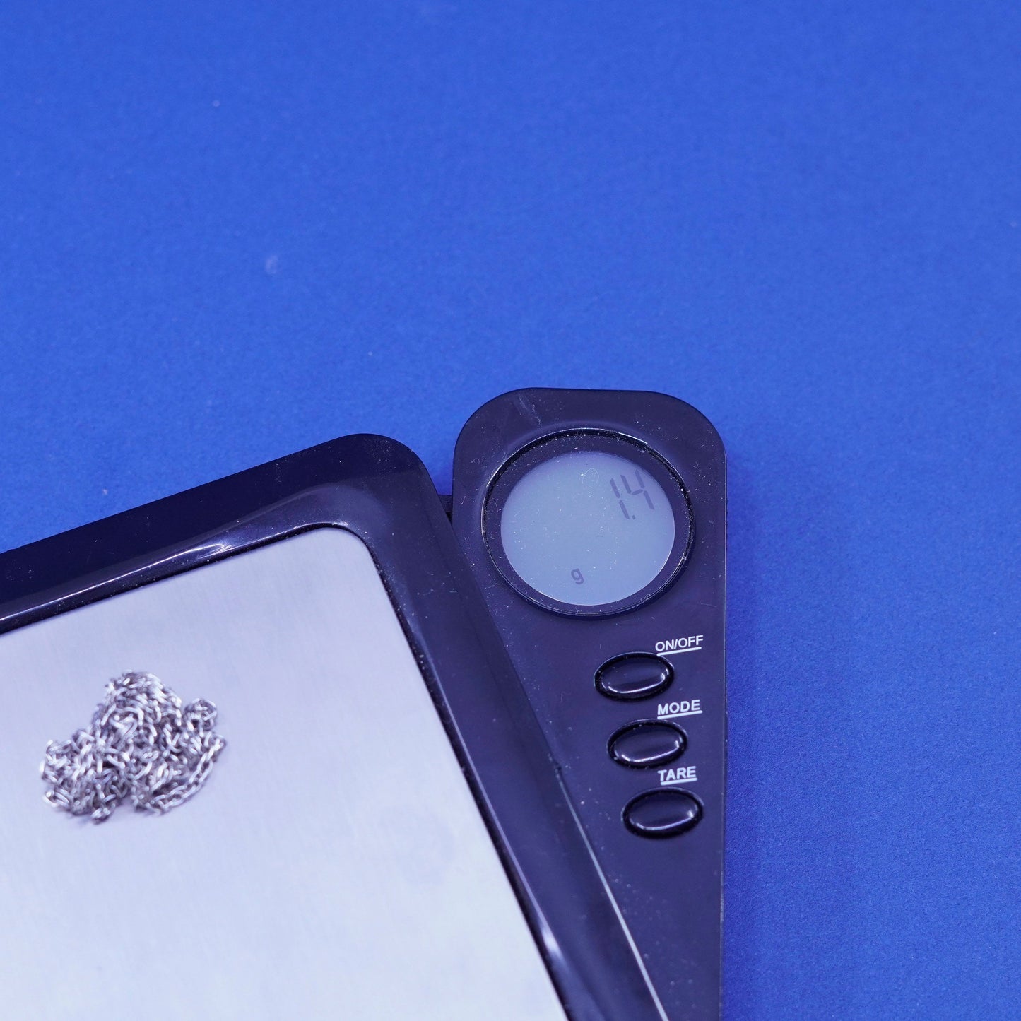 18”, 1mm, vintage Sterling silver necklace, 925 Singapore rope chain
