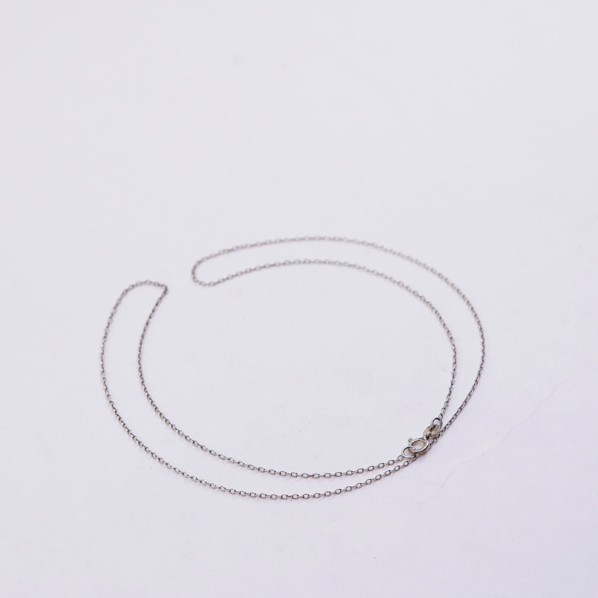 20”, 1mm, Vintage vermeil gold over sterling silver circle chain