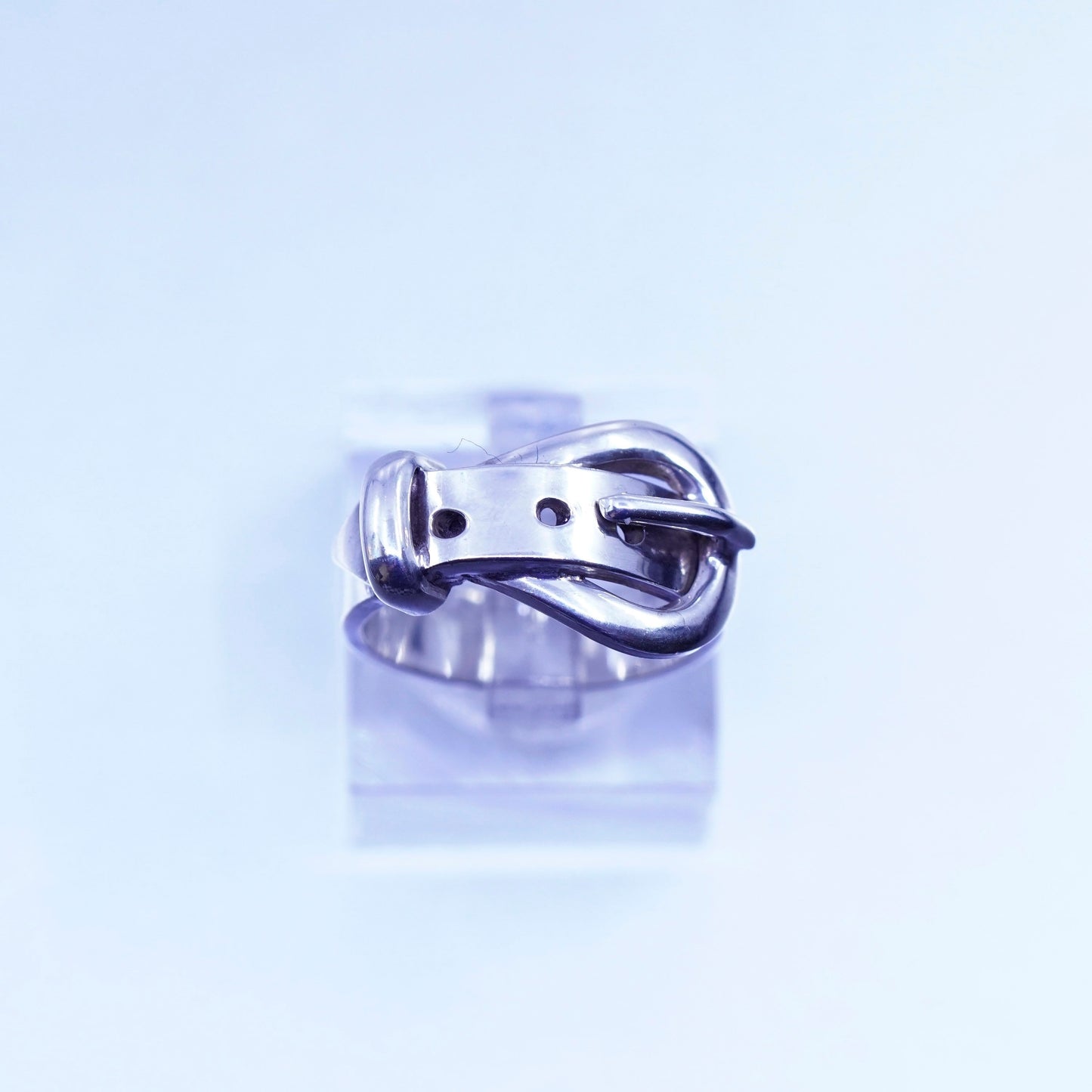 Size 6, vintage Sterling 925 silver handmade ring, belt band