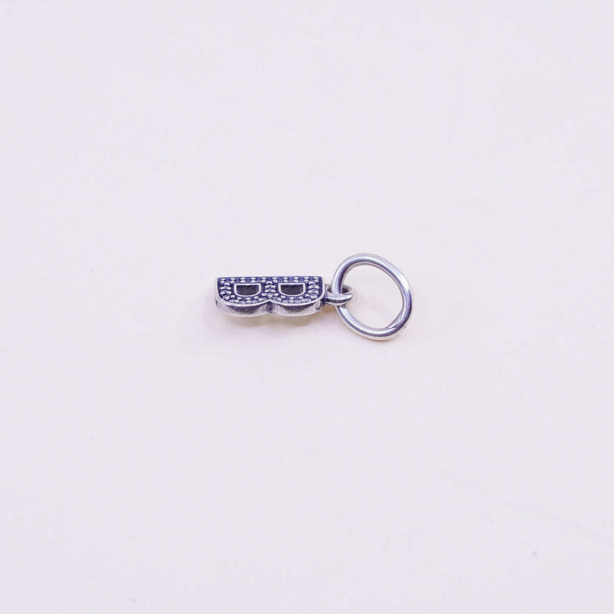 Vintage ALE sterling 925 silver handmade pendant, 925 initial “B” charm