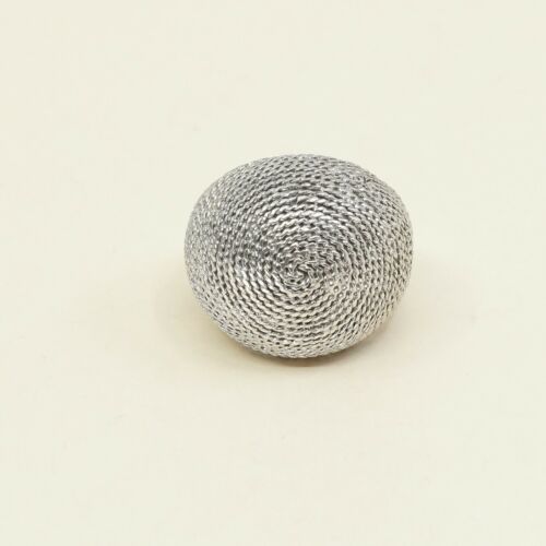 Size 7, Vtg Sterling Silver Handmade Ring 925 Silver Band w/ Rope Texture