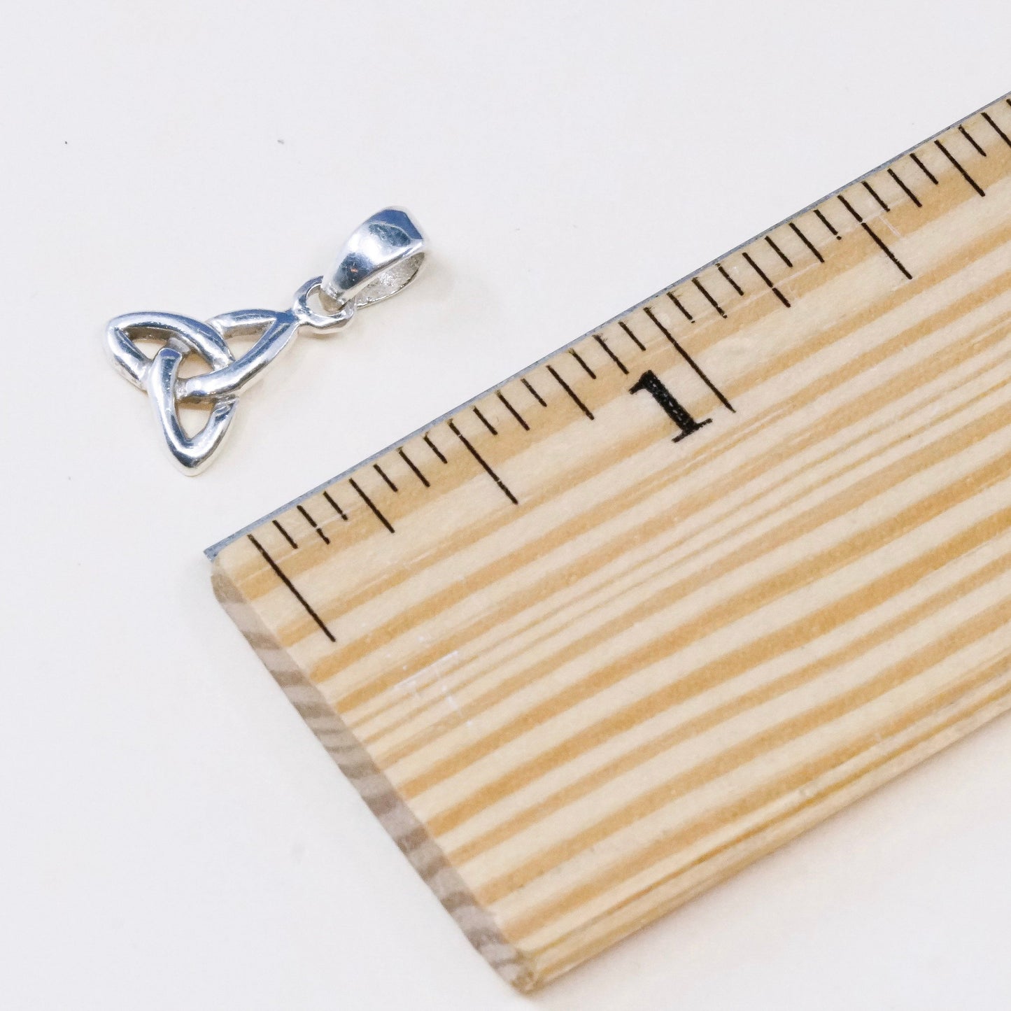 vintage sterling silver handmade pendant, 925 silver Irish filigree charm