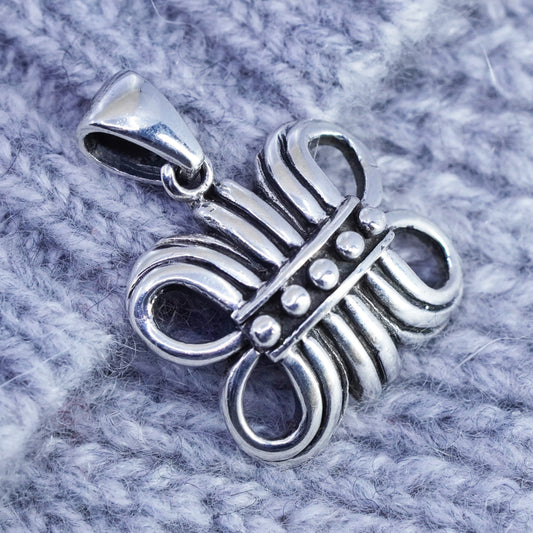 Vintage sterling 925 silver handmade Irish Celtic knot pendant