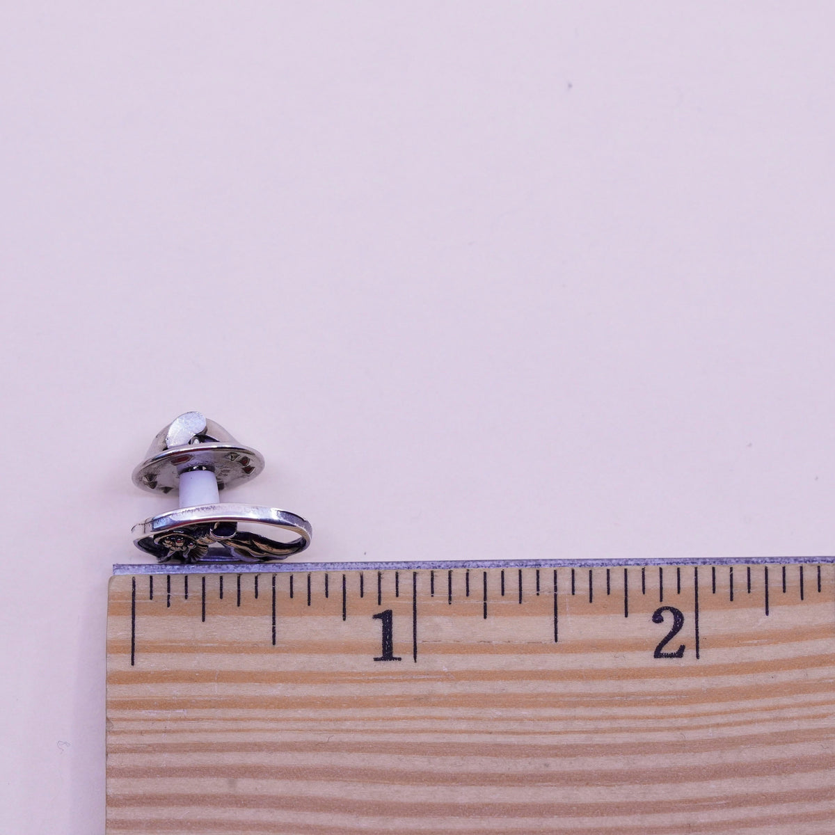 Vintage Sterling silver vintage handmade angel brooch, solid 925 silver pin