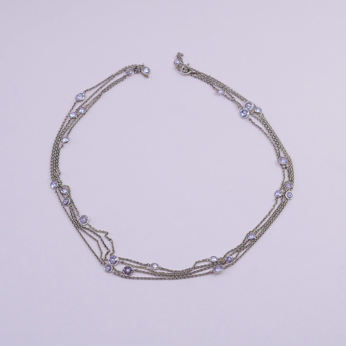 60”, vermeil gold over Sterling silver handmade necklace, 925 circle chain cz
