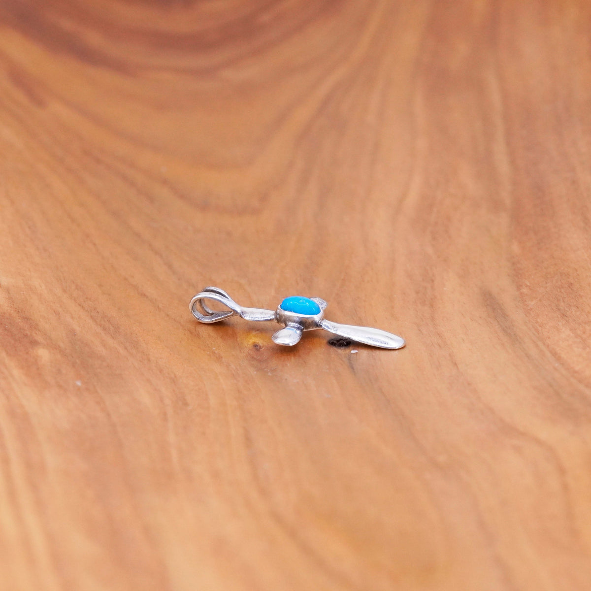 Vintage Avon Sterling silver handmade pendant, 925 cross with turquoise inlay