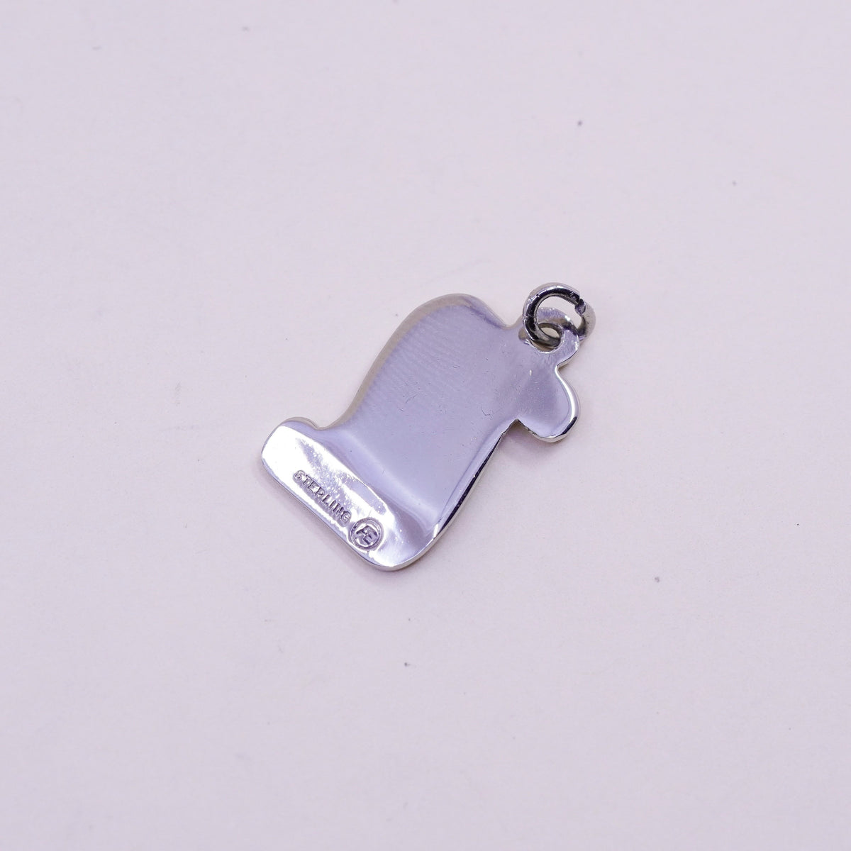 Vintage sterling silver graduation pendant, 925 diploma tag charm