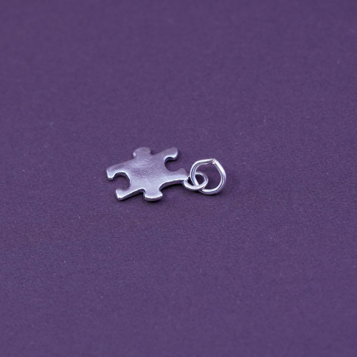 Vintage sterling silver handmade pendant, 925 puzzle charm