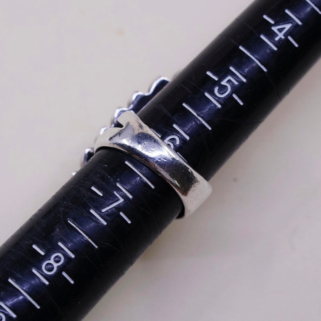 sz 6.25, sterling 925 silver handmade statement ring, peridot n pink crystal