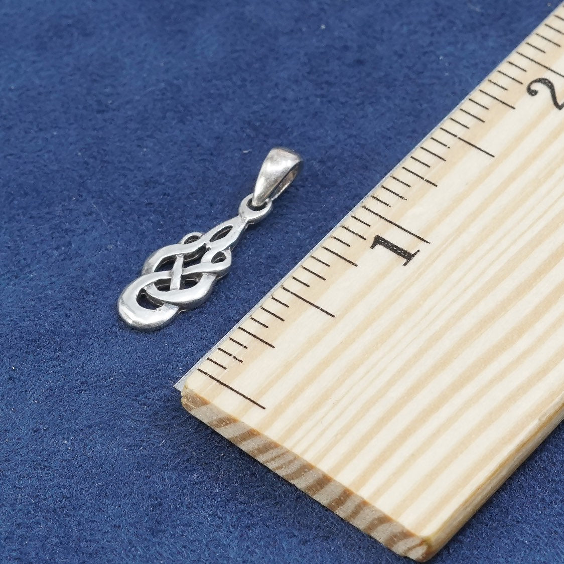 Sterling silver handmade pendant, 925 Irish filigree charm, stamped 925