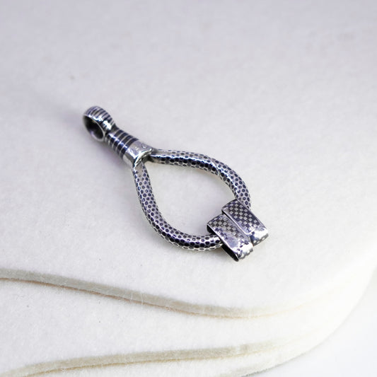 Vintage Sterling 925 silver handmade keychain