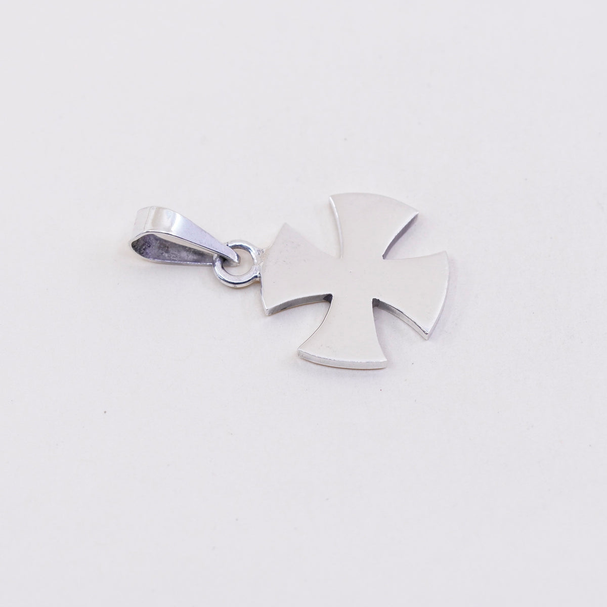 Vintage sterling silver pendant, cross mexico 925 handmade pendant