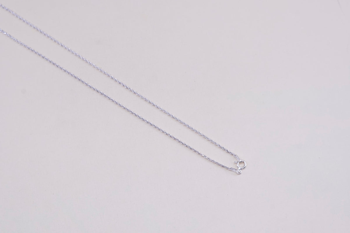 24”, Vintage KA 1772 italy sterling silver rope chain, Italian 925 necklace