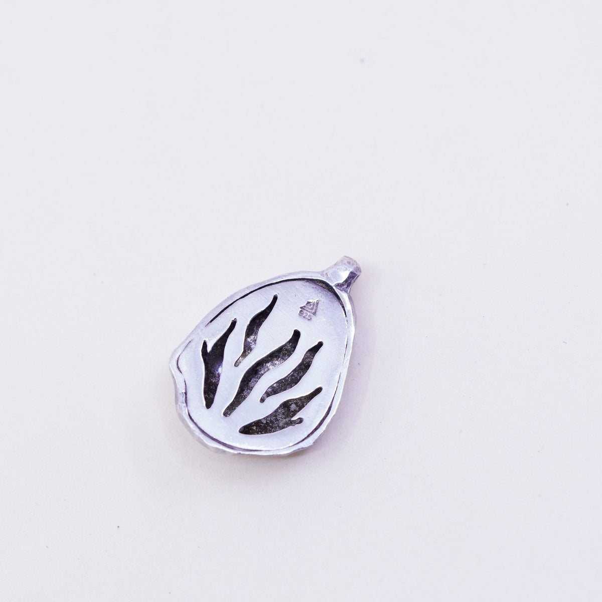 Retired Silpada handmade Sterling 925 Silver Hammered nugget Pendant