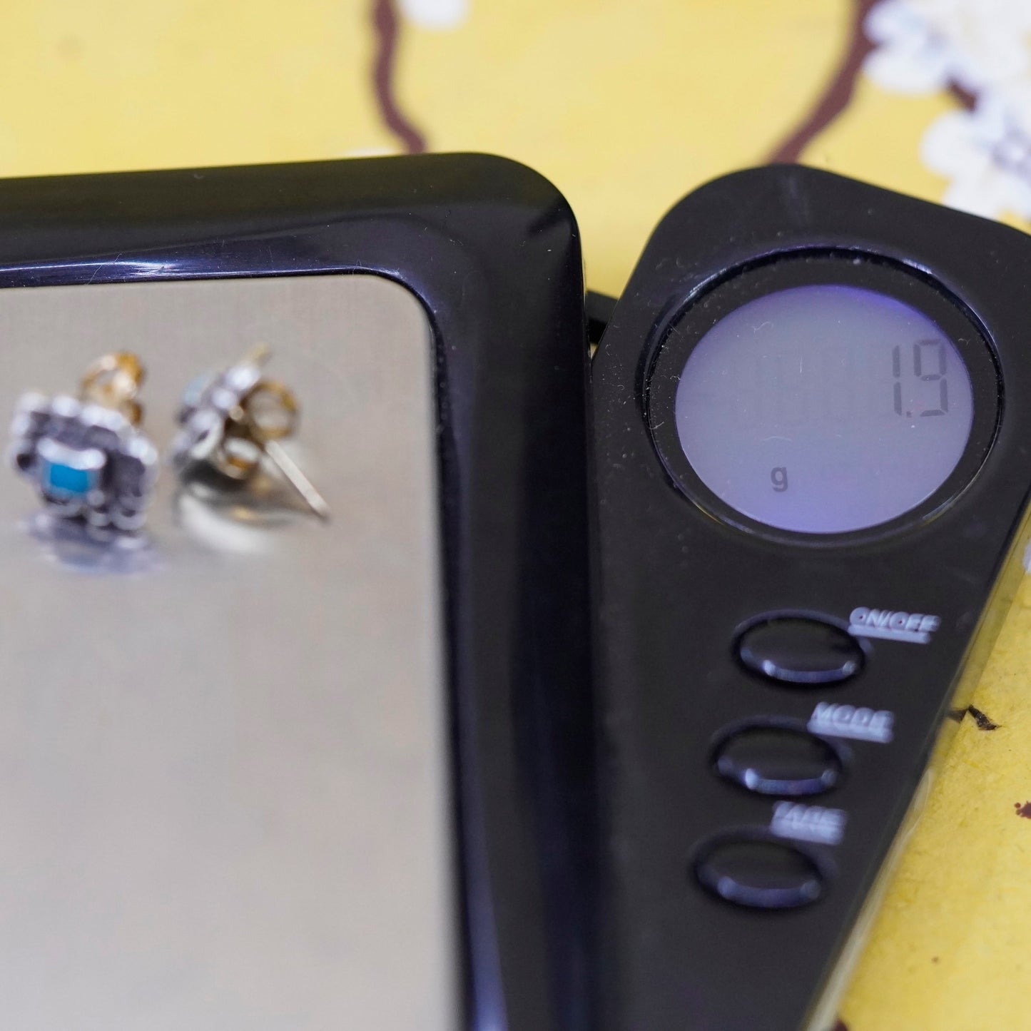 Sterling silver handmade earrings, southwestern 925 studs with turquoise studs