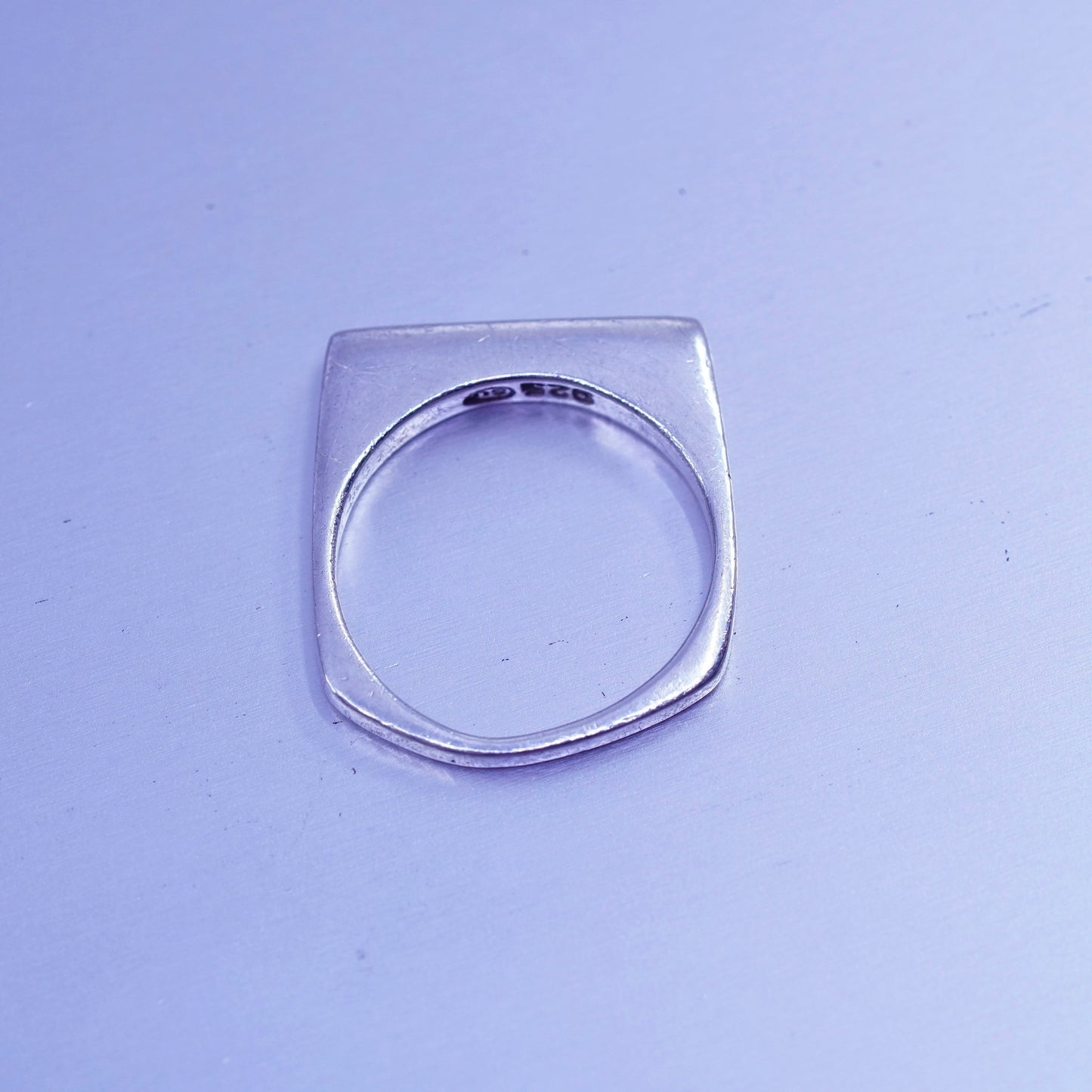 Size 6, vintage Sterling 925 silver ring, stackable band