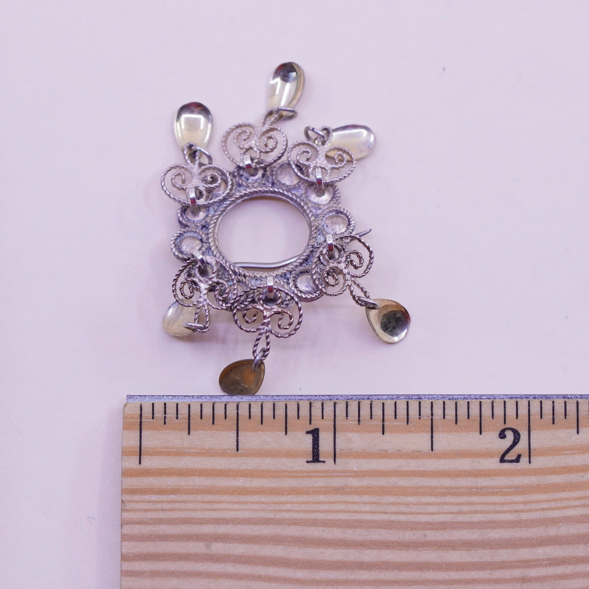 Rare vintage Hasla signed 830S silver brooch Norway Scandinavian