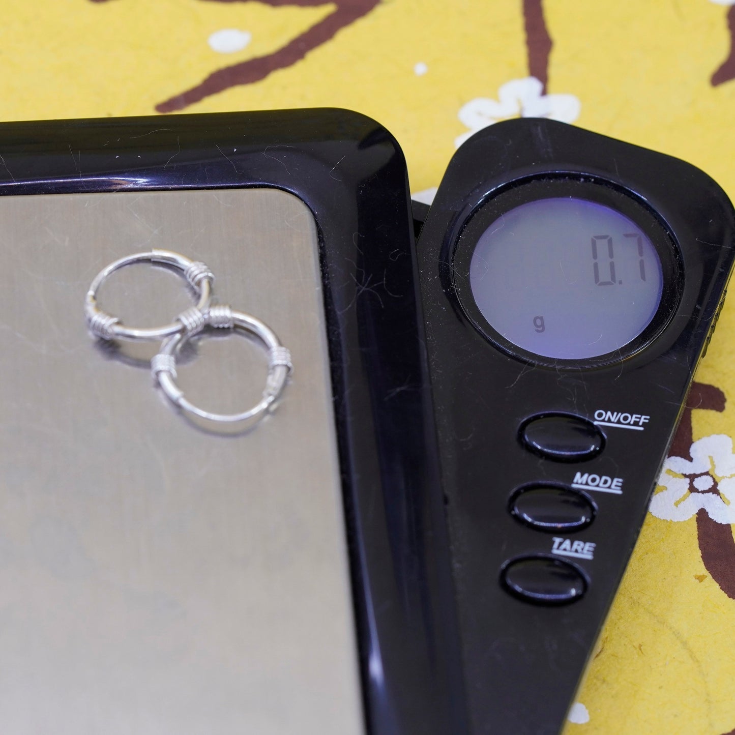 0.5”, Vintage Sterling 925 silver handmade earrings, 925 hoops