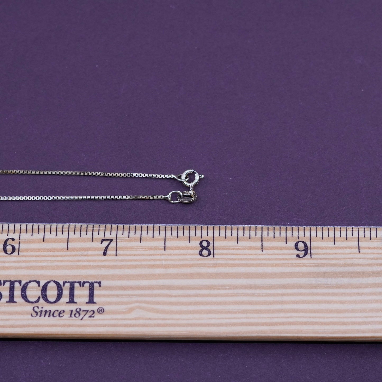 16”, Danecraft vermeil gold filled Sterling silver chain, Italy 925 necklace