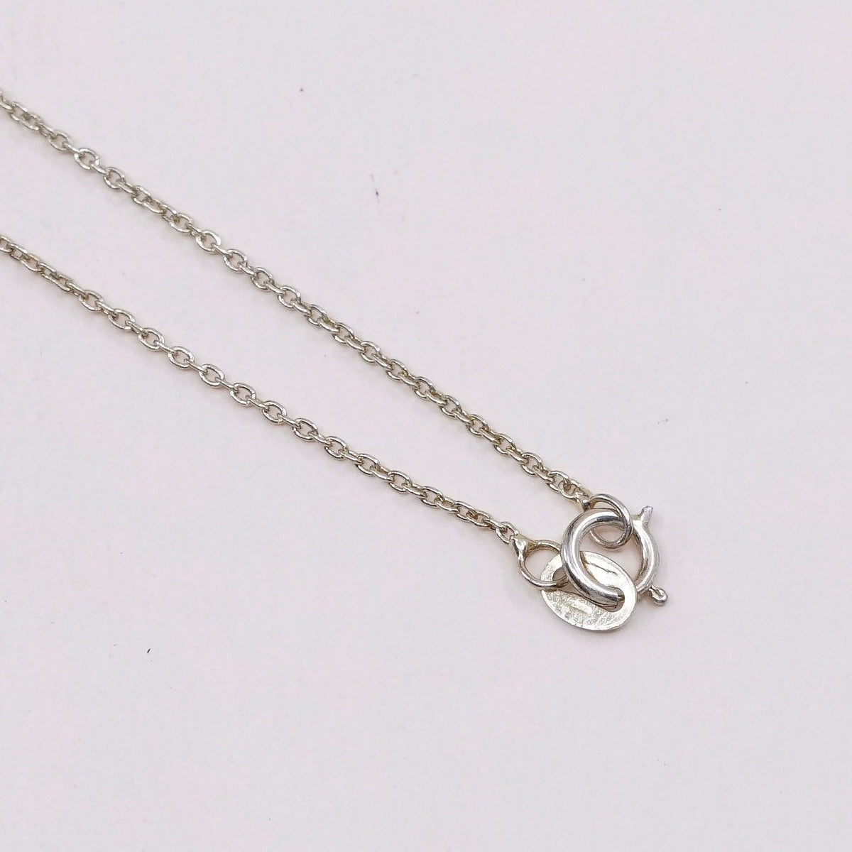 20”, 1mm, Vintage vermeil gold over sterling silver circle chain