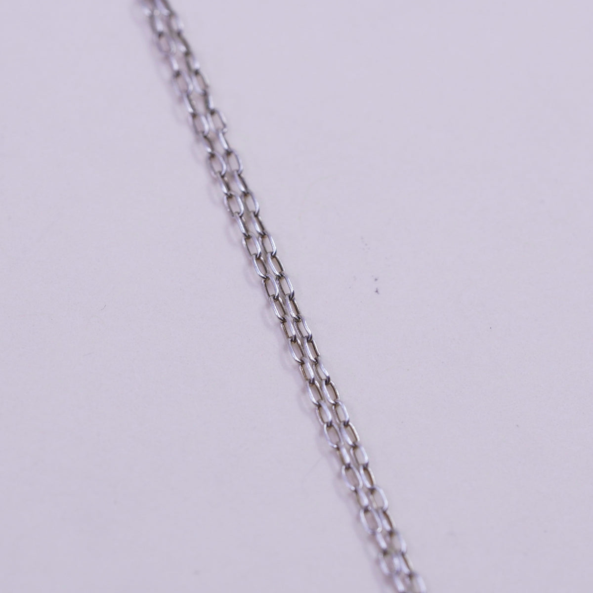 7”, Vintage sterling silver handmade bracelet, Italy 925 chain with cross