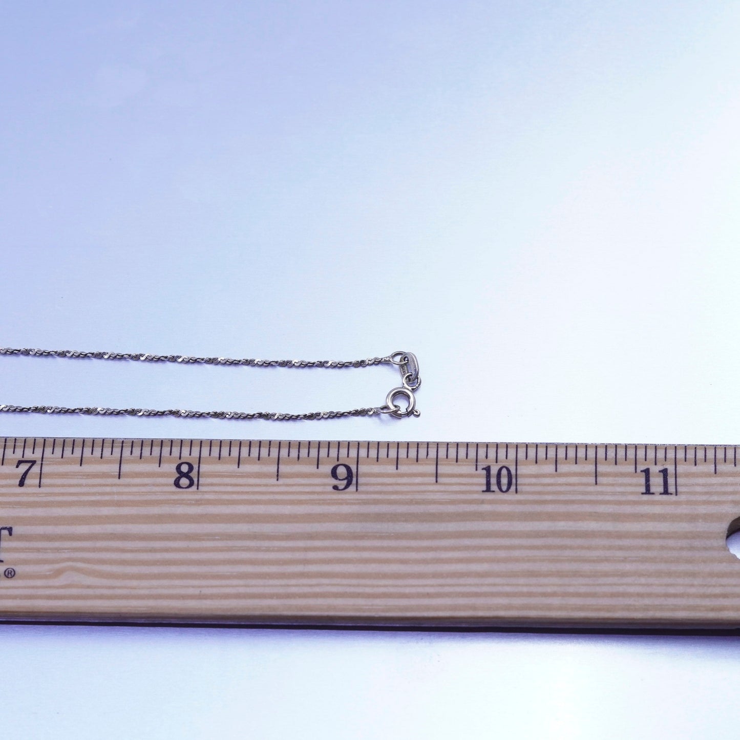 20”, Italy vermeil gold over Sterling 925 silver twisted s link chain necklace