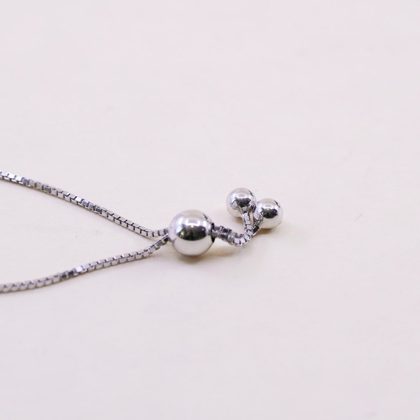 Vintage sterling silver bracelet, 925 box chain name “Mather daughter friends