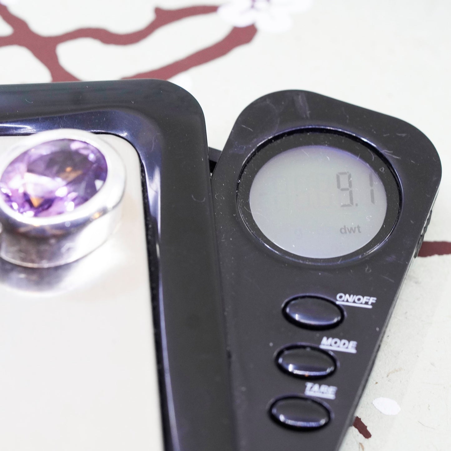 Vintage Sajen Sterling 925 silver handmade pendant with oval amethyst