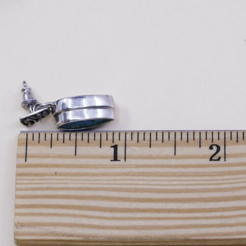 Amazing Sods handmade Sterling Silver earrings, 925 Turquoise Dangles