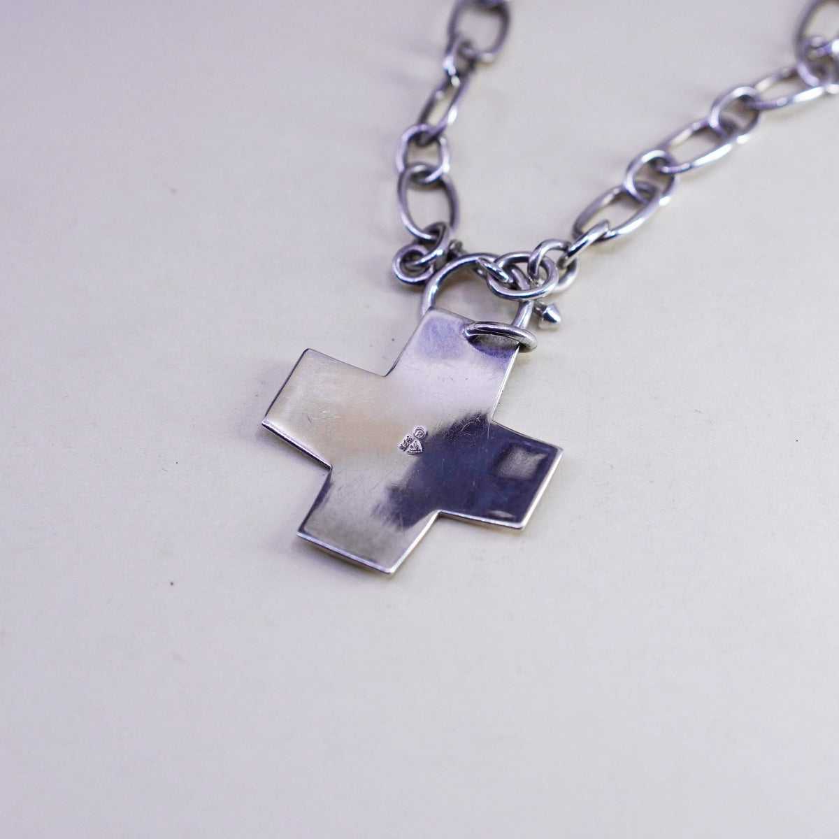 16”, retired silpada N0557 Sterling silver necklace, 925 chain cross pendant