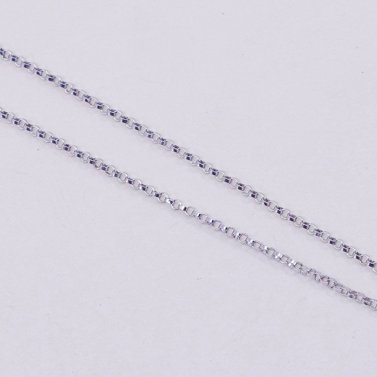 18”, 1mm, vintage vermeil gold over Sterling silver necklace, 925 circle chain