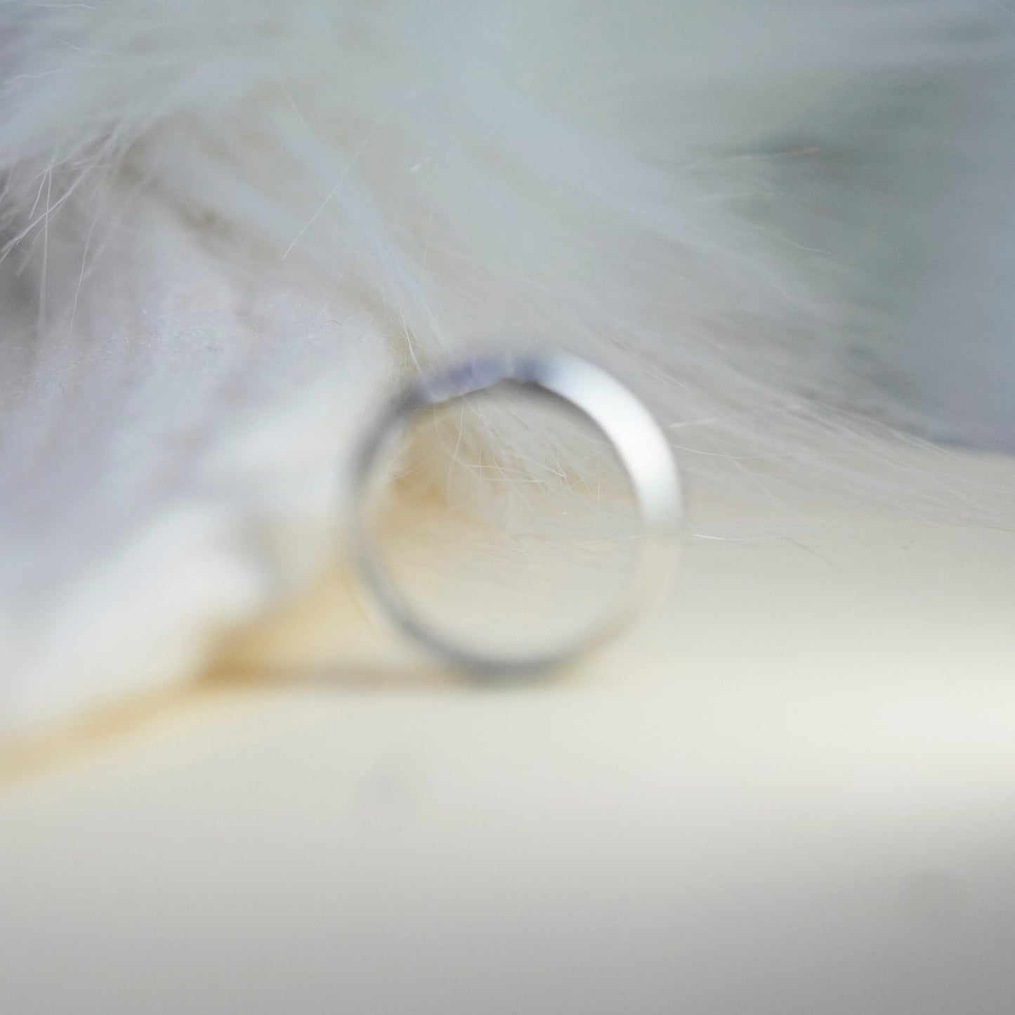 Size 7, Sterling silver ring, 925 diamond cross prayer band
