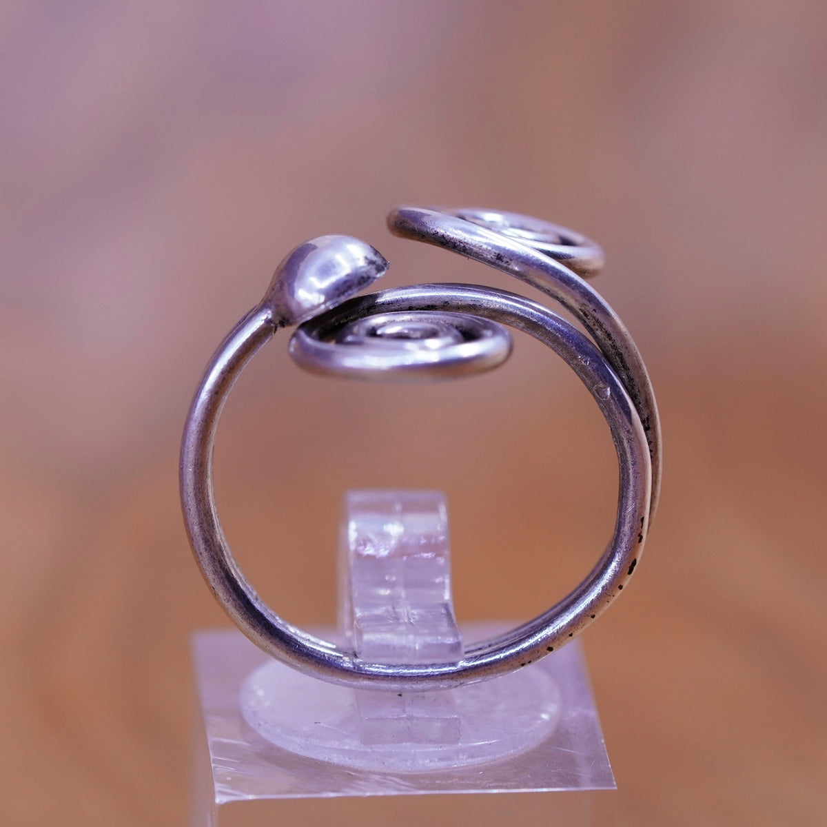 Size 6.5, Sterling silver handmade ring, southwestern 925 filigree swirl band