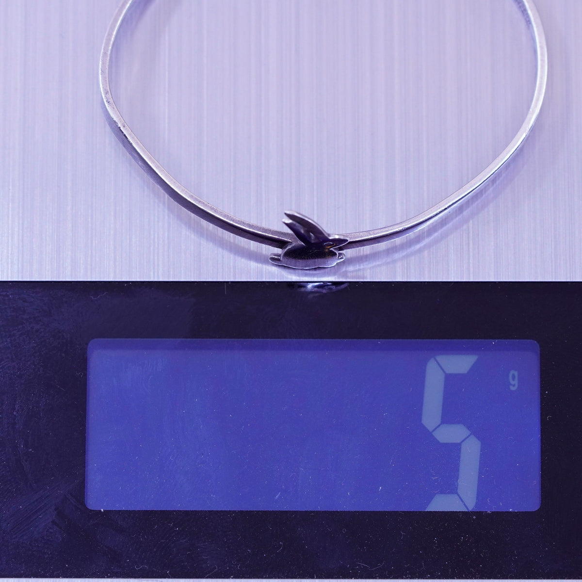 6”, leonore doskow sterling jewelry Sterling silver bunny cuff, 925 bracelet