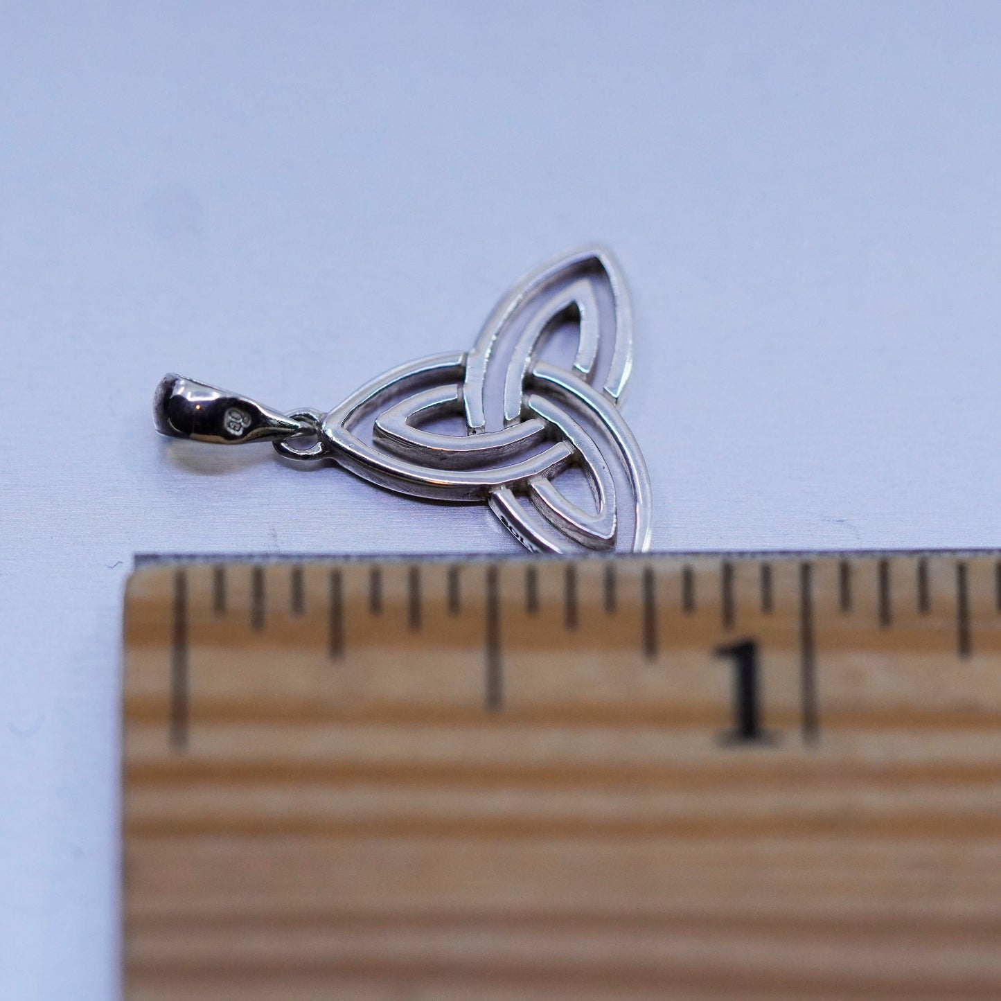 Vintage sterling 925 silver handmade Irish Celtic knot pendant