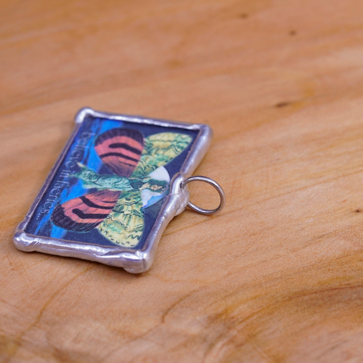 I believe in fairies Sterling 925 silver handmade pendant