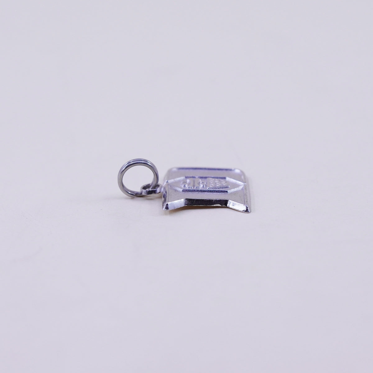 Vintage sterling silver charm, 925 initial “D” pendant
