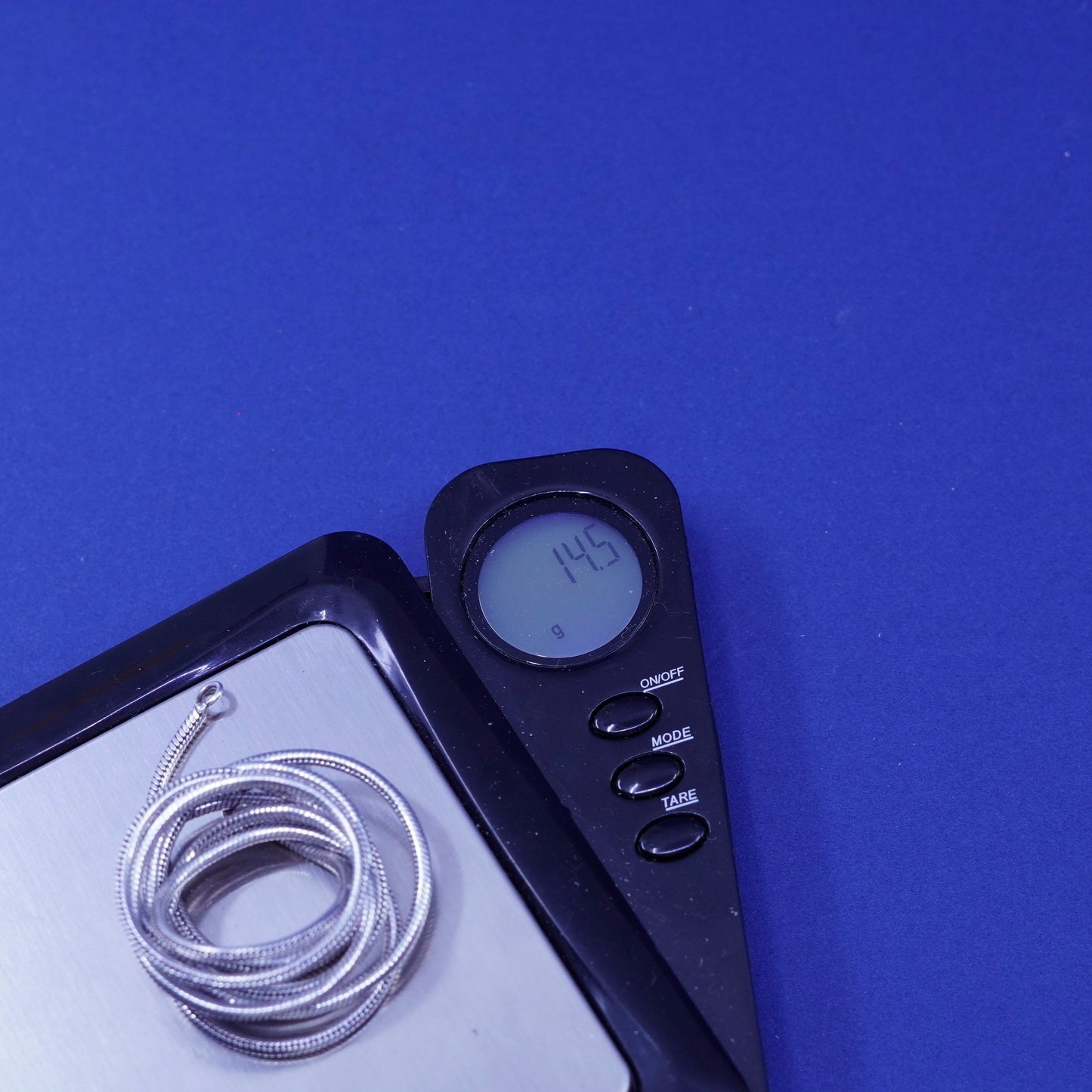 25”, 2mm, vintage Italy Sterling silver handmade necklace, 925 snake chain