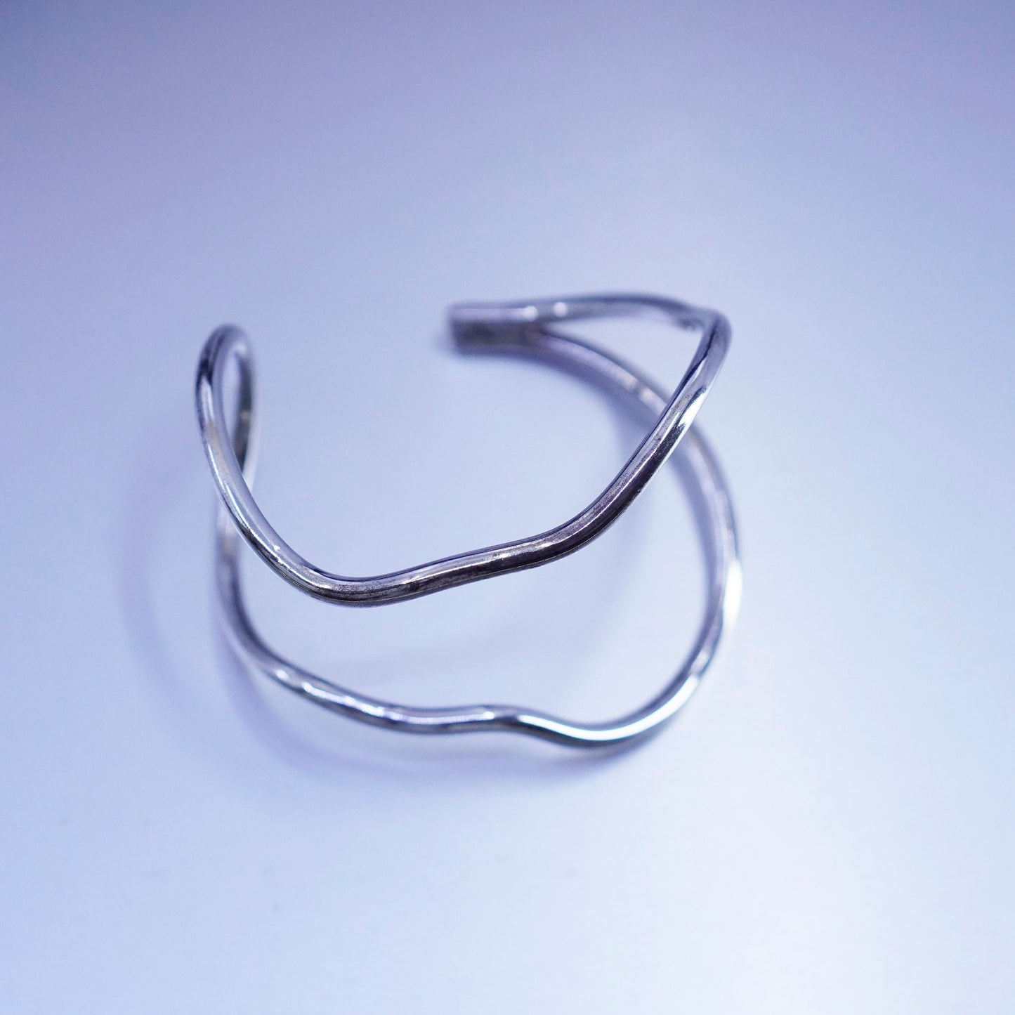 6”, Native American Morningstar Sterling 925 silver handmade bracelet, cuff