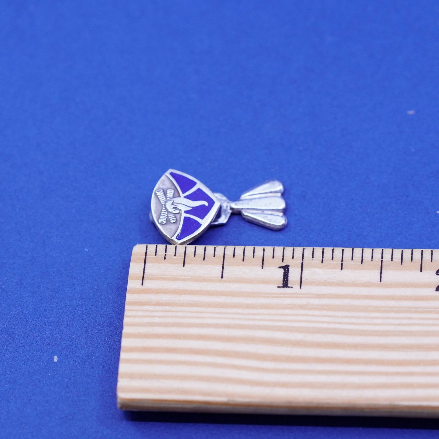 Vintage Sterling 925 silver handmade pin, stamped sterling