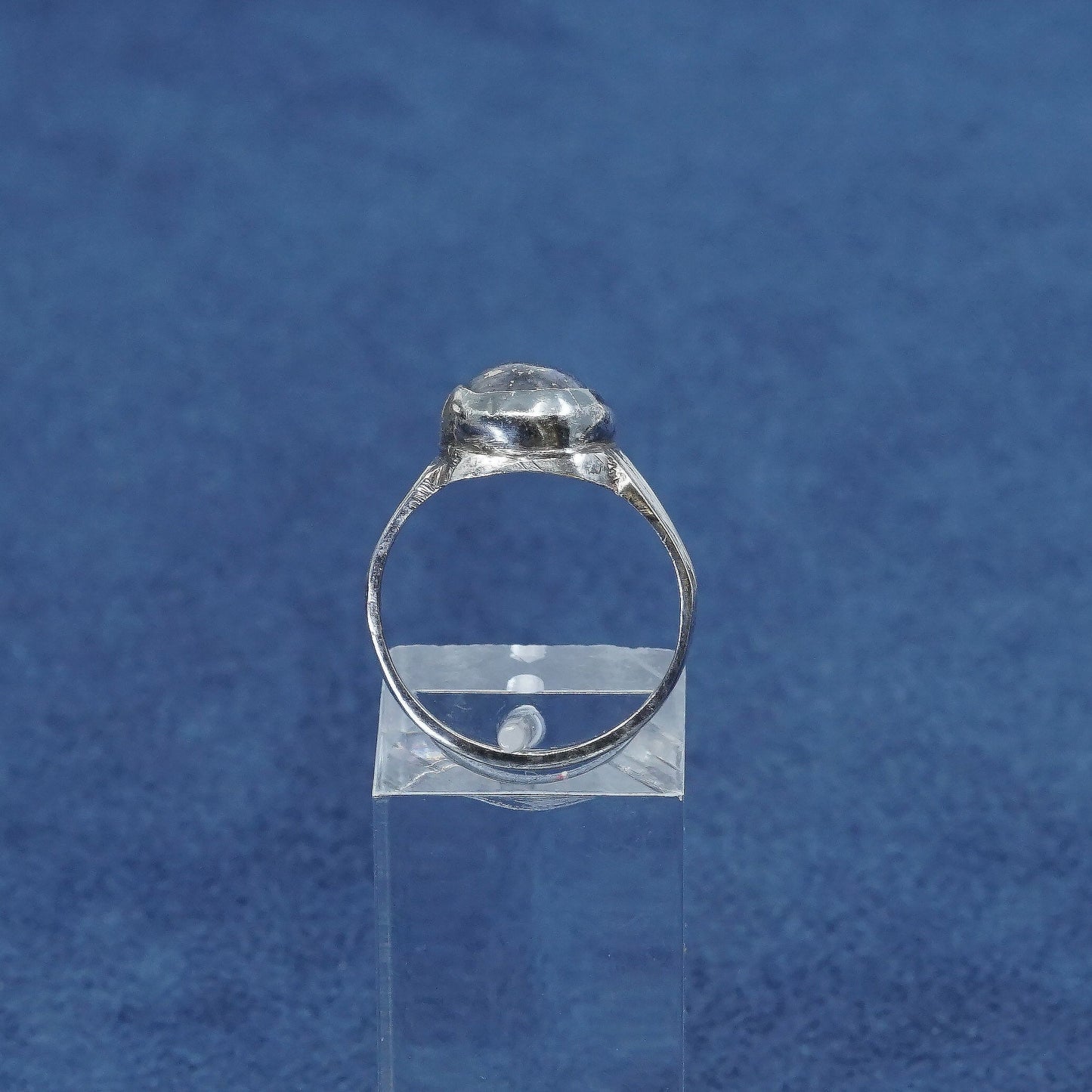 vtg sterling 925 silver handmade ring w/ Lapis lazuli
