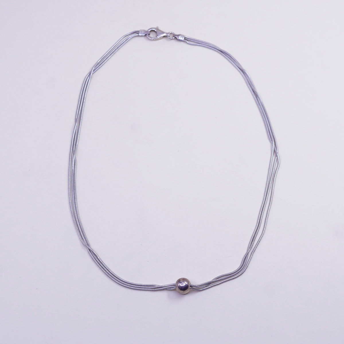 16”, Silpada Thoreau Necklace, italy Sterling 925 Silver Multi Chain Necklace