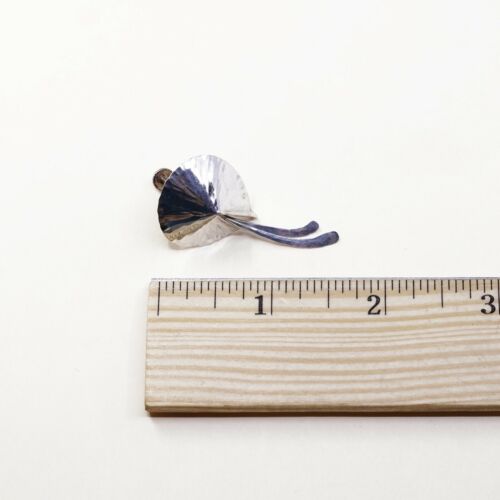 Vtg Modern Sterling 925 Silver Handmade Screw Back Earrings, Stamped Sterling