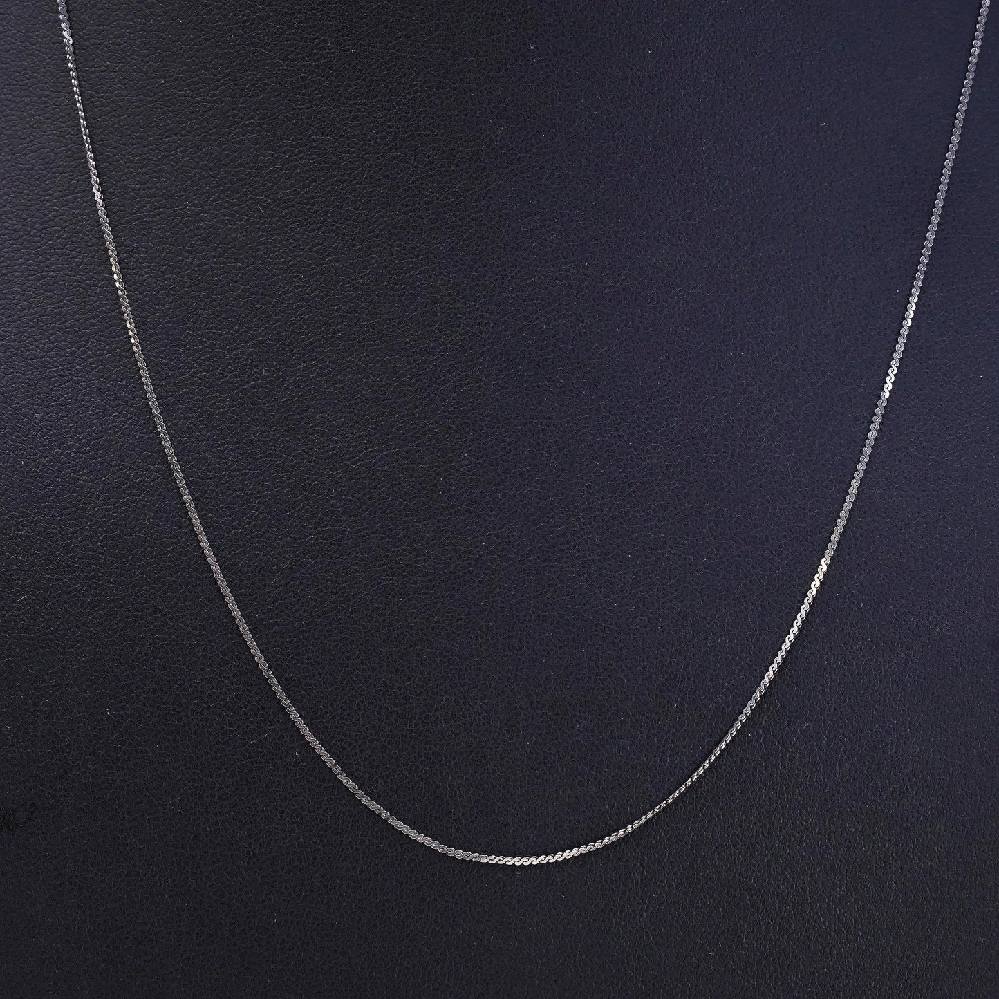 20", Vintage Italian sterling silver 925 s link chain, sterling silver necklace