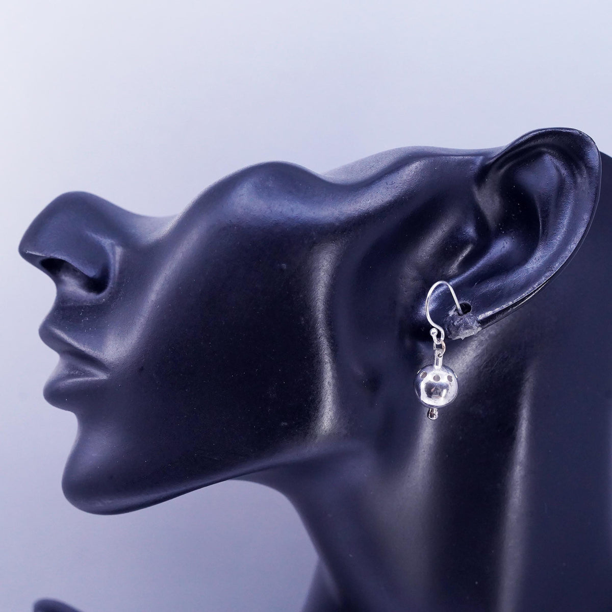 Vintage Sterling 925 silver beads earrings