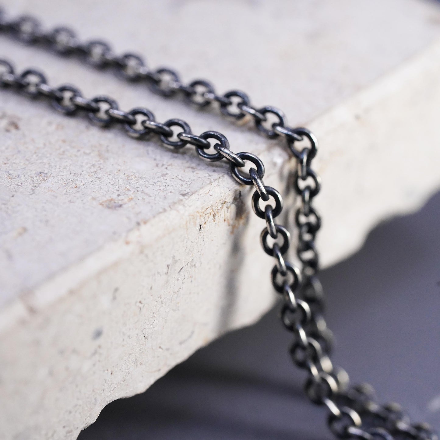 40" Sterling silver extra long sweater necklace, 925 teardrop pearl pendant