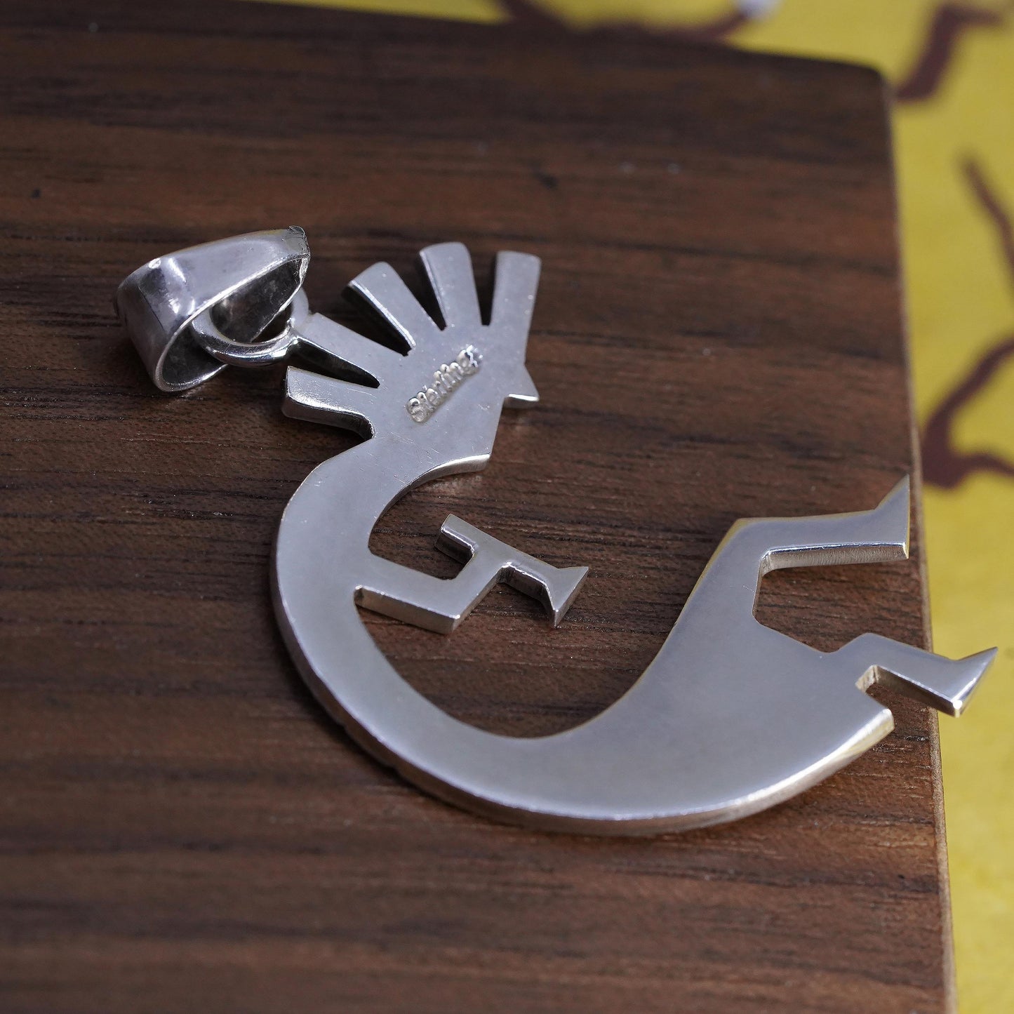 VTG Kokopelli Sterling silver 925 handmade pendant, Native American jewelry,