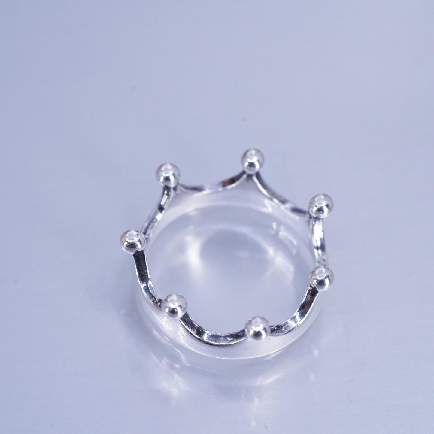 Size 9, Retired James Avery Vintage Sterling 925 silver crown Ring