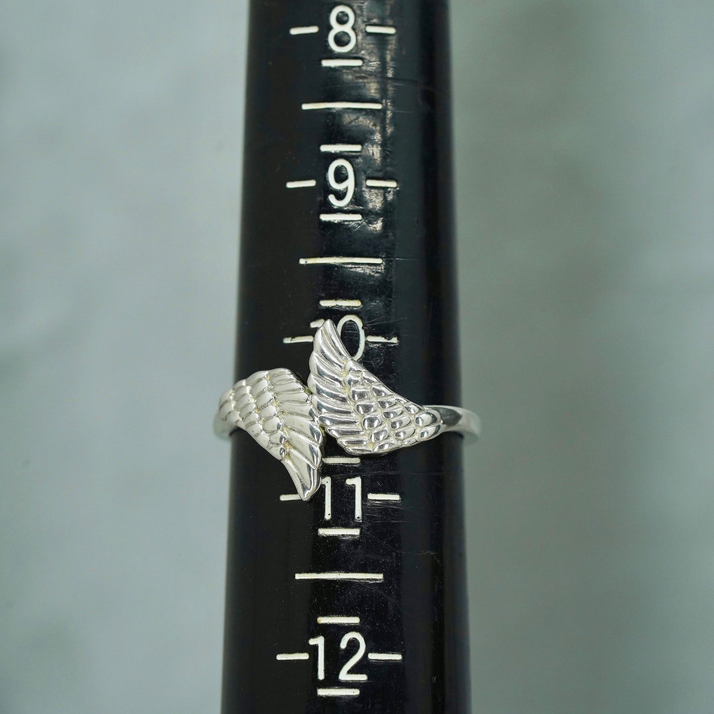 Size 10.5, vintage Sterling 925 silver handmade wings ring