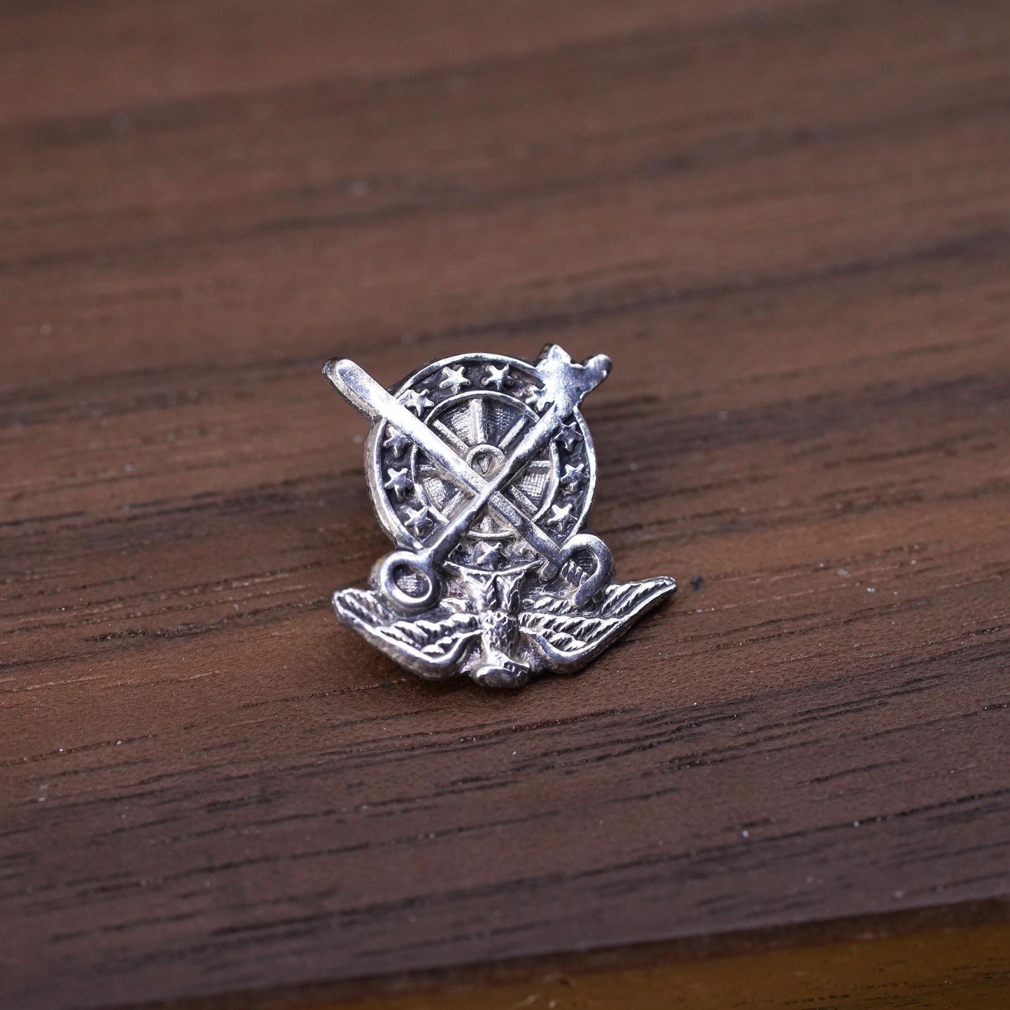 Vintage 925 Sterling Silver Boy Scouts Of America Small Eagle Bird Pin